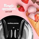 Andrew James 1.5L Ice Cream Gelato Sorbet Machine Home Black 20 Mins view 6