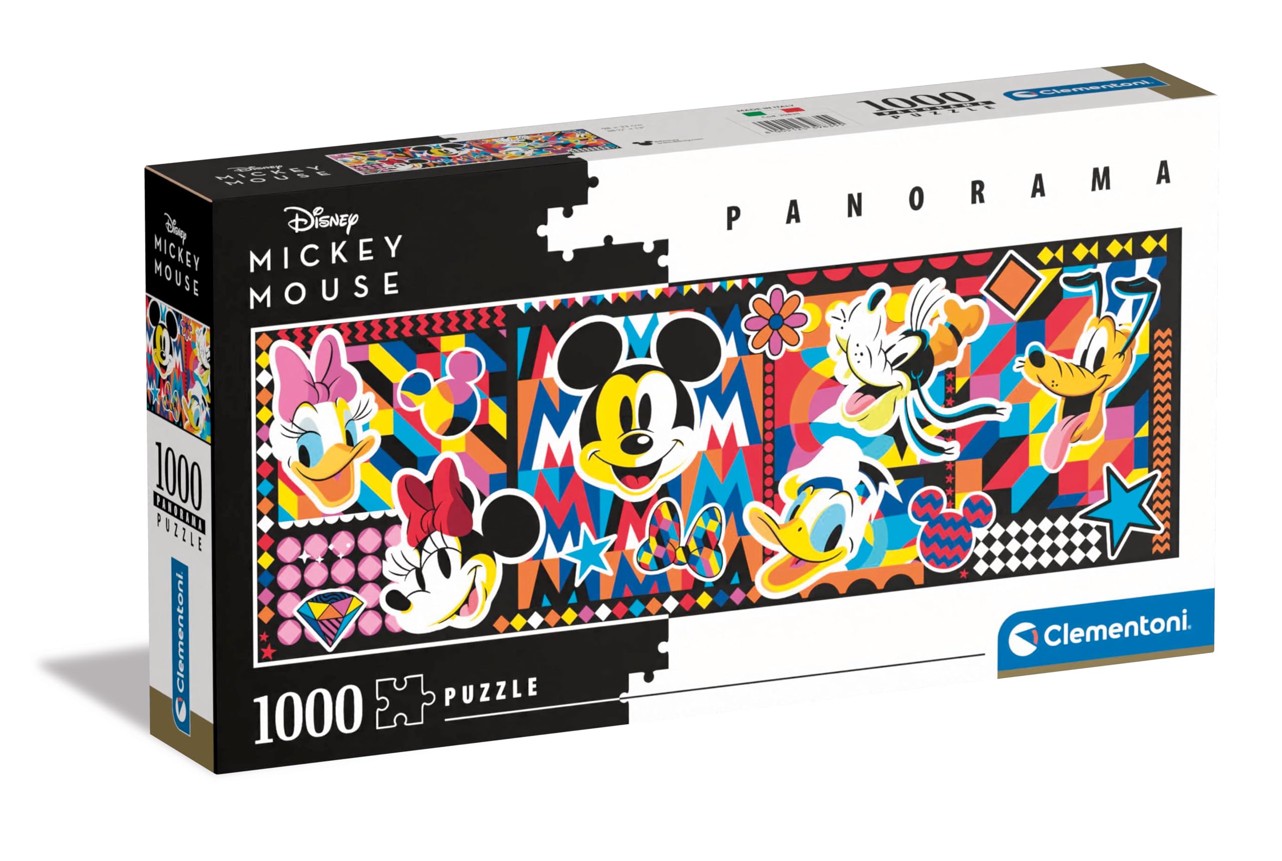 Clementoni Jigsaw Puzzle Panorama Disney Classic 1000 Pieces - Puzzle For Adults 14-99 Years, Gift For Men/Women, Disney, Made In Italy, 39835