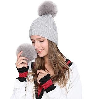 women's cable knit beanie hat