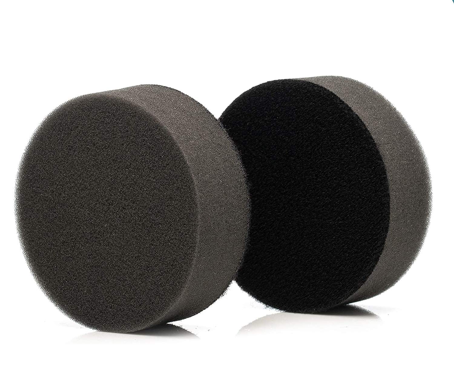 Glass Polish 3 inch (75mm) Pack of 2 PRO-Line Soft Buffing Pad, Detailing Finishing Foam, Swirl Free Pad - GP16003