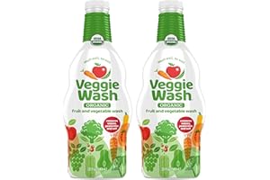 Veggie Wash Organic Fruit and Vegetable Wash Refill, Certified Organic, Ideal for Cleaning Produce, 32 Fluid Ounce, Pack of 2
