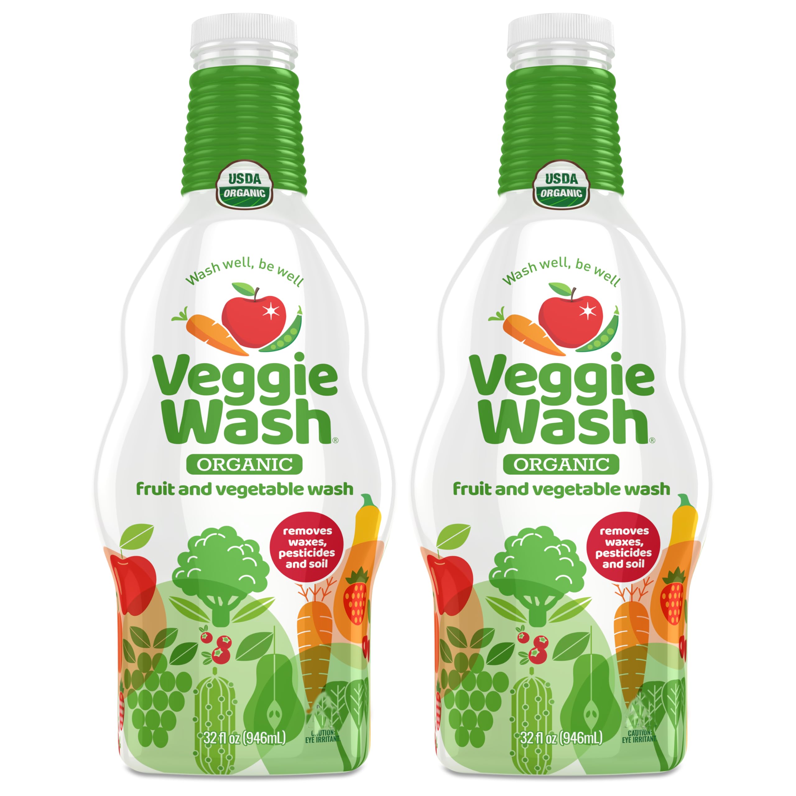 Photo 1 of ***see clerk notes*** Veggie Wash Organic Fruit and Vegetable Wash Refill, Certified Organic, Ideal for Cleaning Produce, 32 Fluid Ounce, Pack of 2