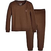 moimoln Pajamas Set 6M-5Y Solid Ribbed Unisex Baby & Toddler, Soft Viscose, Snug-Fit, Everyday Sleepwear