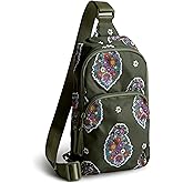 Vera Bradley Women's Ripstop Lorman Sling Backpack, Kew Gardens Green, One Size