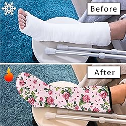 LedBack Pink Roses Cast Cover for Foot and Leg