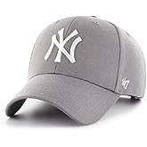 '47 Forty Seven York Yankees Dark Grey MVP Curved Visor Snapback Cap