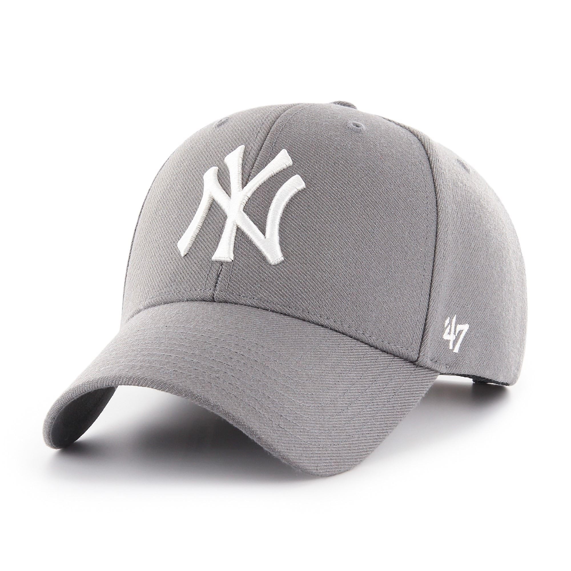 Photo 1 of '47 Forty Seven York Yankees Dark Grey MVP Curved Visor Snapback Cap