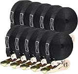 TLGREEN 10 Pack Ratchet Tie Down Straps 6m Heavy Duty 800 kg Endless Belts
