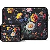 MOSISO Laptop Case 13.3 inch, 13-13.3 inch Laptop Sleeve Bag Compatible with MacBook Air/Pro 13/Pro 14 M5 M4 M3 M2 M1, HP Dell ASUS Lenovo,Neoprene Computer Sleeve Bag with Small Case,Classical Garden