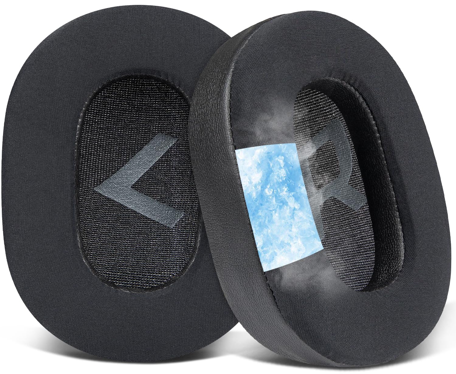 SOULWIT Cooling Gel Earpads Replacement for Plantronics(Poly) Backbeat Go810(Go 810) Headset, Ear Pads Cushions with Ice Silk Fabric, High-Density Noise Isolation Foam - Black