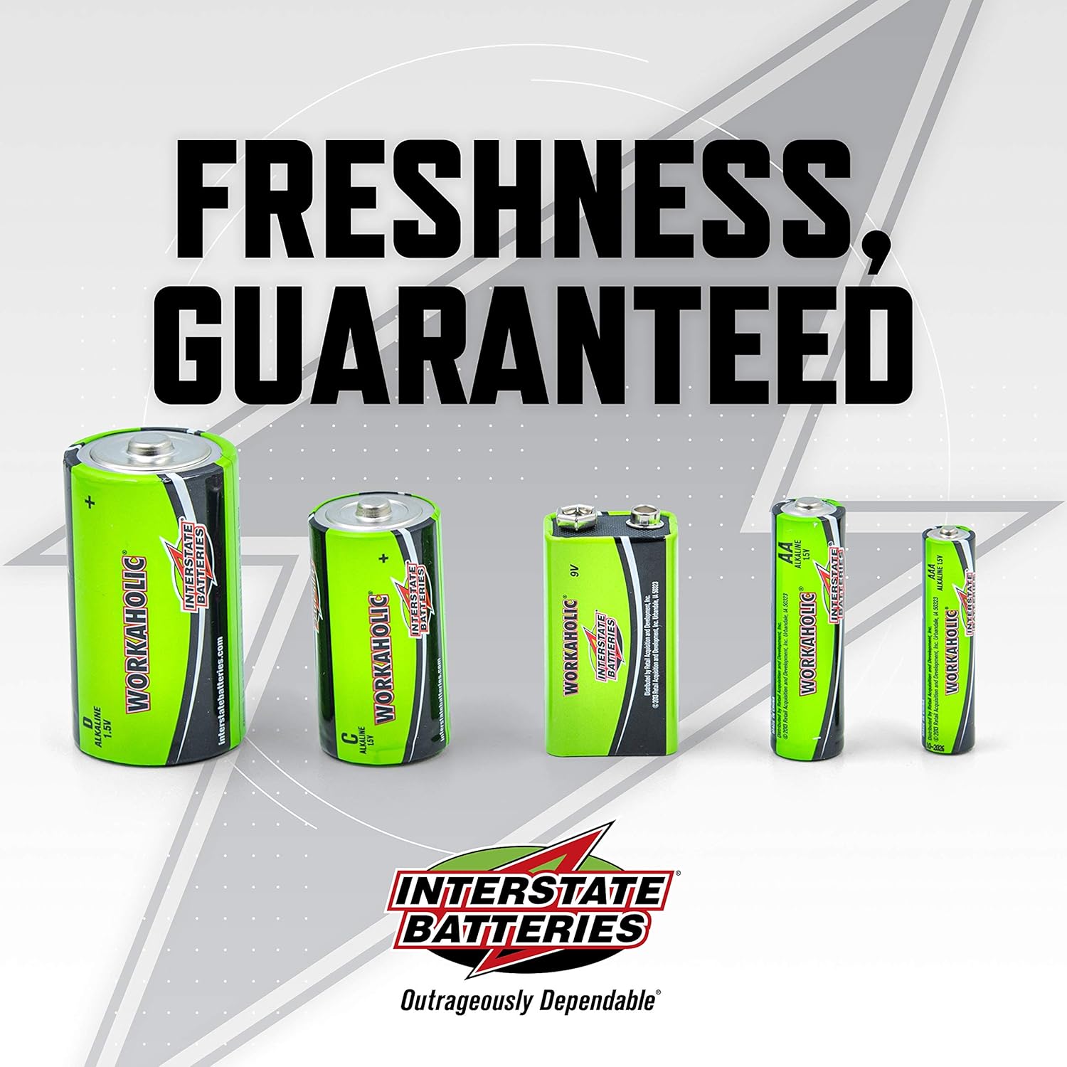 Interstate Batteries AA Alkaline Battery 200 Pack - Workaholic (DRY7001): Home Audio & Theater