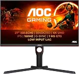 AOC Gaming U27G3X 27" 4K 160Hz 1ms IPS Monitor Height Adjust DP HDMI 2.1 view 2