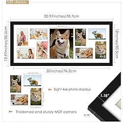 DUENPY 12x30 Collage Picture Frame Displays One