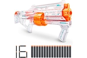 XSHOT X-Shot Skins Last Stand Ghost Blaster by ZURU with 16 Darts, Slam Fire Action, Air Pocket Dart Technology, Toy Foam Blaster for Kids, Teens and Adults (Ghost)