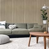 Abyssaly Wood Effect Peel and Stick Wallpaper Light Oak 40x300cm view 7