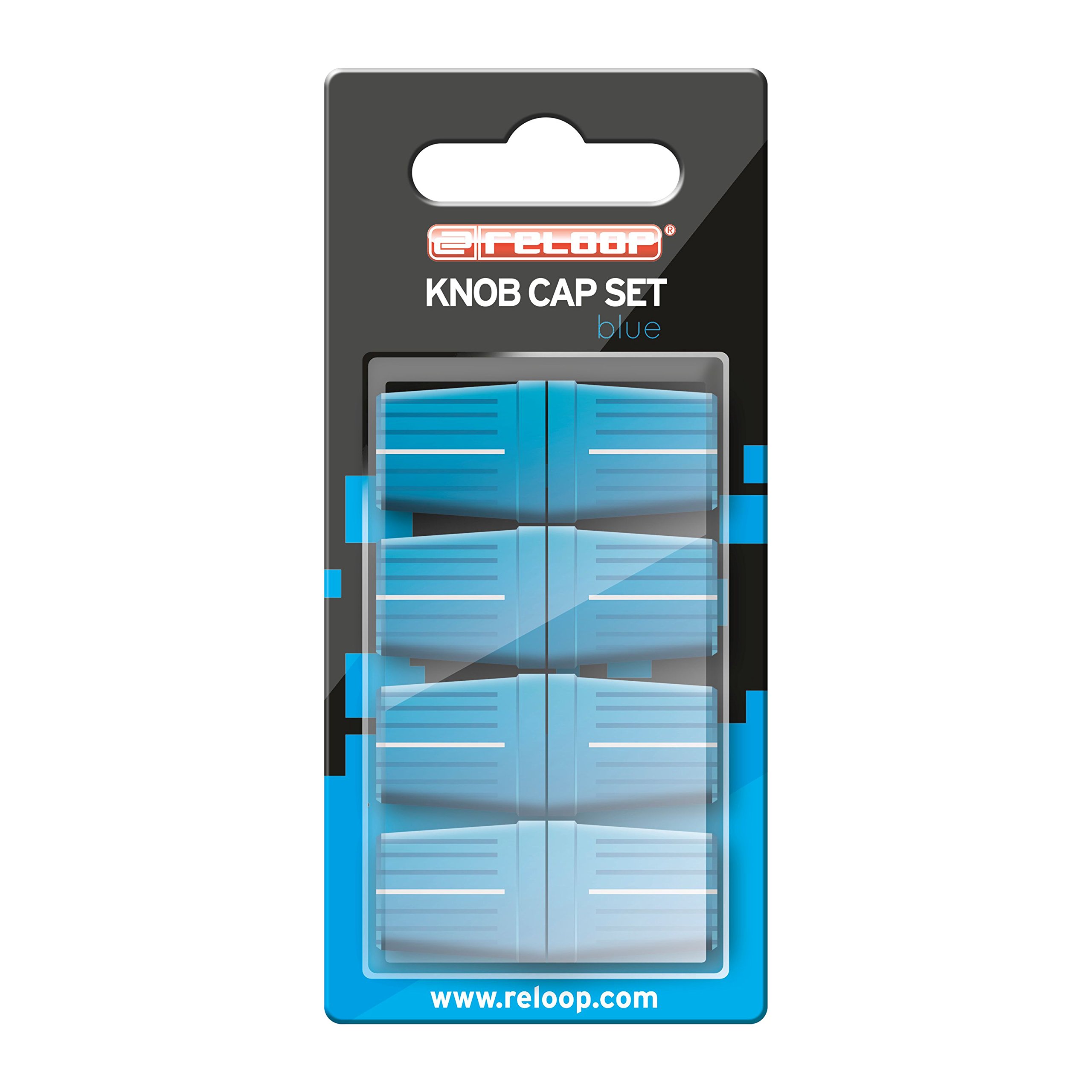 Reloop Knob Cap Set replacement knobs for DJ mixer (Blue), KNOB-CAP-BLUE