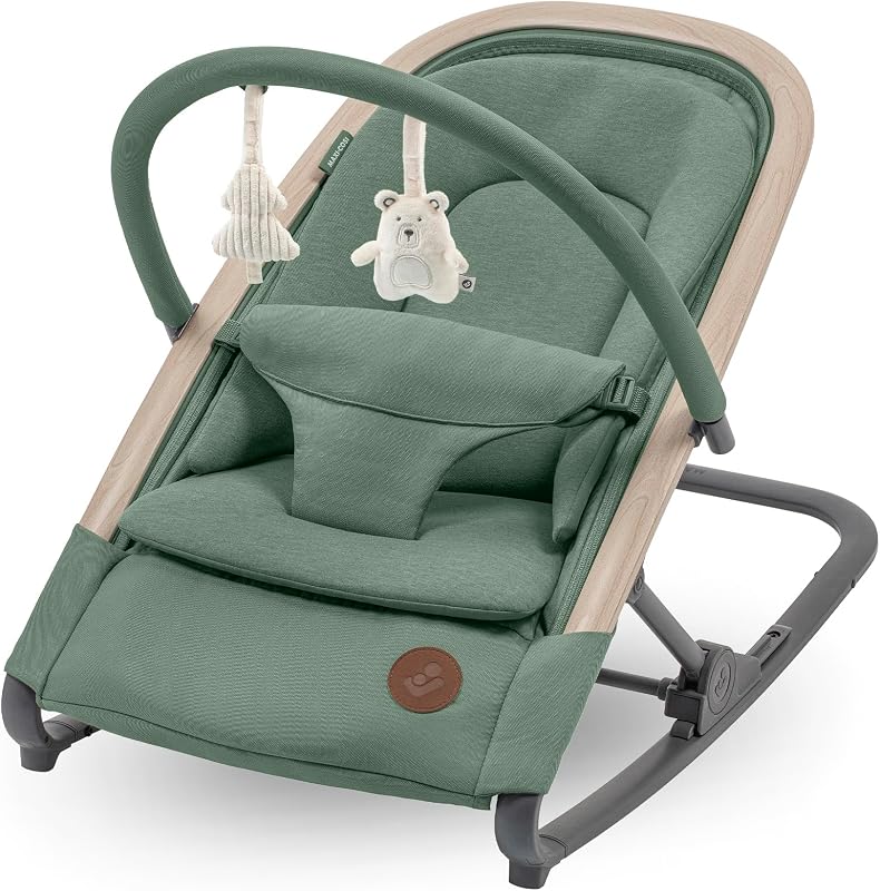 Kori 2-in-1-Babywippe mit Spielzeugbogen, 0–2 Jahre, bis zu 15 kg, Easy-in-Gurt, leicht und kompakt, Eco Care, Beyond Green