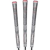 Golf Pride MCC Plus4 ALIGN Golf Club Grip, Midsize &amp; Standard | All-Weather Hybrid Grip with Raised Ridge Technology and Larger Lower Hand, Brushed Cotton Cord and Pebbled Texture