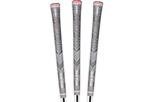 Golf Pride MCC Plus4 Align Golf Club Grip - All-Weather Hybrid Grip with Raised Ridge Technology & Larger Lower Hand - Brushed Cotton Cord & Pebbled Texture