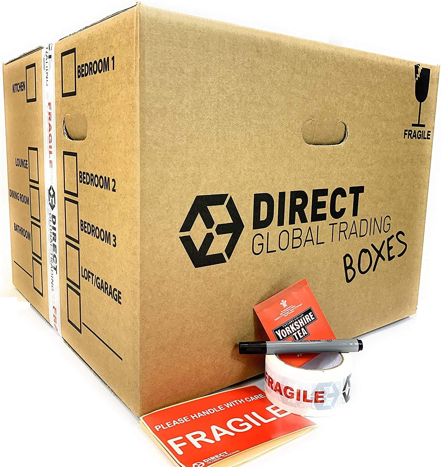 12 Extra Strong Extra Large Cardboard Storage Packing Moving House