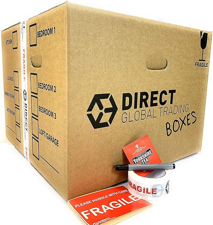 12 Extra Strong Extra Large Cardboard Storage Packing Moving House