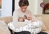 Momcozy Nursing Pillow Ergonomic Breastfeeding Support Ink Wash Leaves view 8