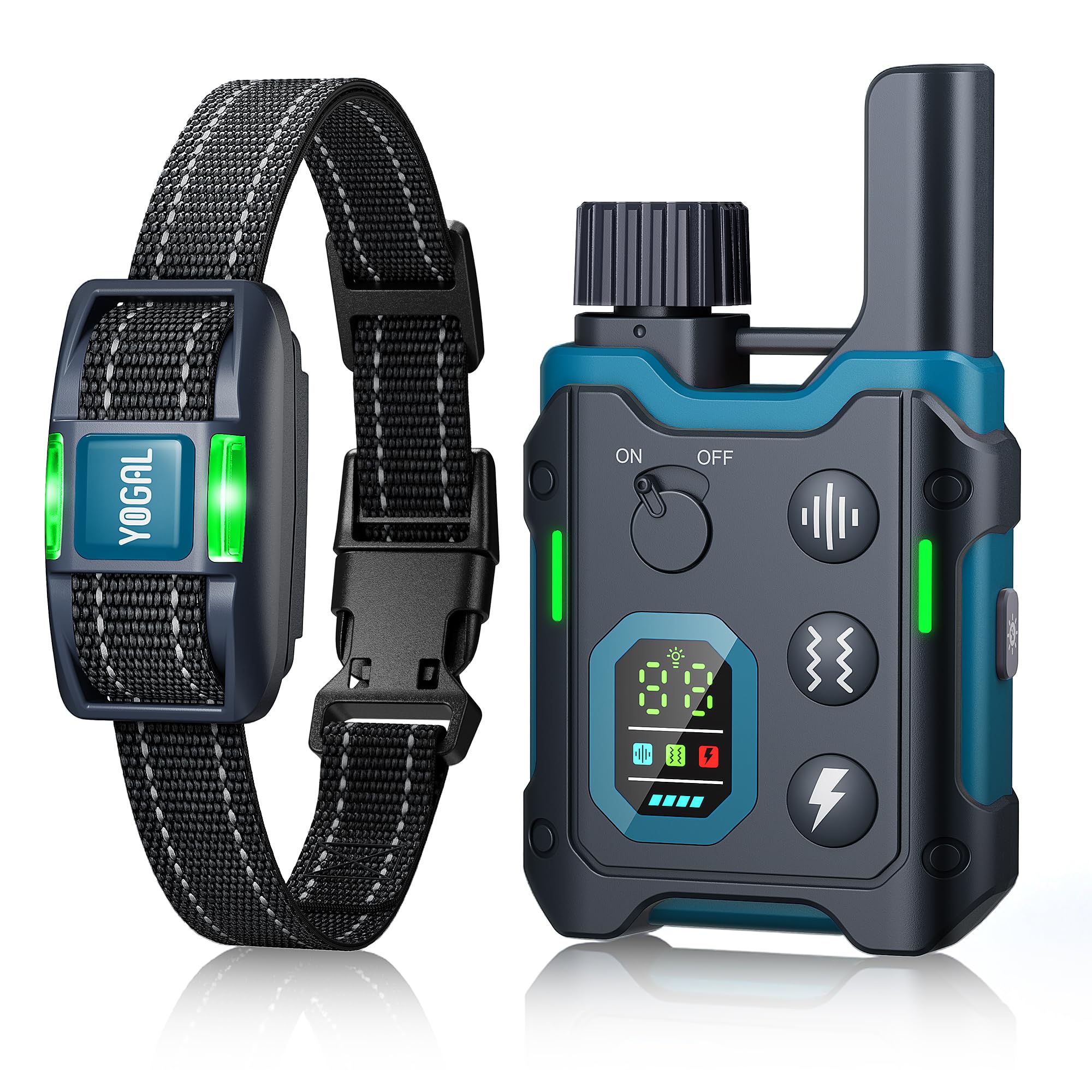 Photo 1 of YOGAL Dog Shock Collar - 3300FT Dog Training Collar with Remote Innovative IPX7 Waterproof with 3 Training Modes, Rechargeable E-Collar for All Breeds (Blue)