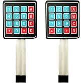 DIYables Keypad 4x4 for Arduino, ESP32, ESP8266, Raspberry Pi, 2 Pieces
