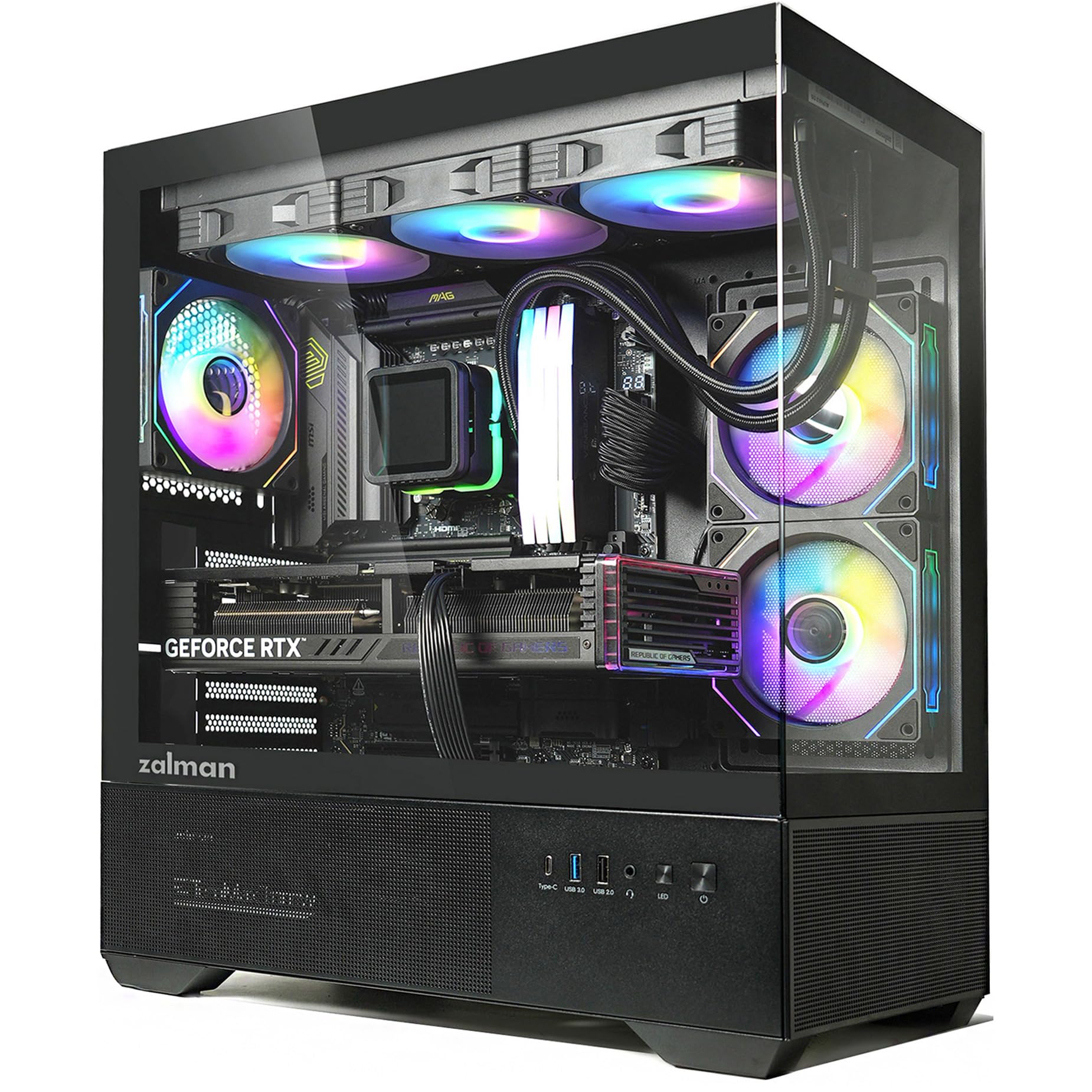Zalman CHRONIX Mid Tower ATX Gaming PC Case with 3