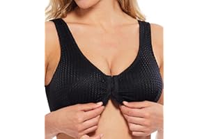 Carole Martin Full-Freedom Comfort Bra Wireless Front Closure Style 7218