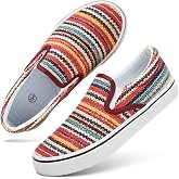 Women's Canvas Slip On Sneakers Non Slip Loafers | low top non slip on walking breathable casual comfortable fashion tennis