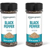 Amazon Grocery, Ground Black Pepper, 3 Oz (Pack of 2)