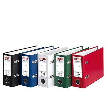 Herlitz 5276001 Ordner maX.file protect A5 quer, FSC Mixed (Farben sortiert)