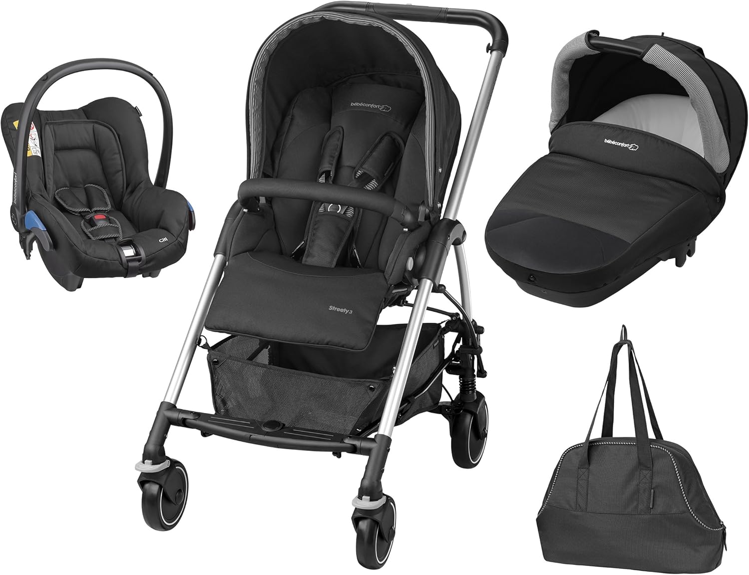 Bebe Confort Streety Next Pack Trio Black Raven Amazon Co Uk Baby
