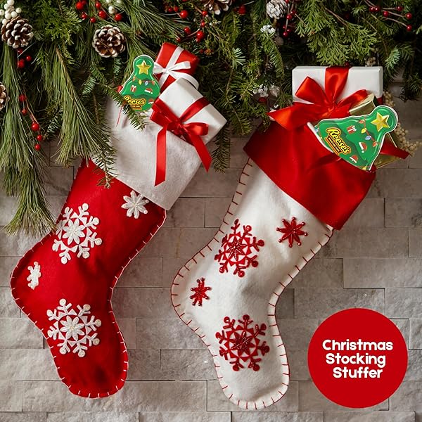 GALERIE CHRISTMAS STOCKING STUFFER CANDY GIFT, TREE TIN FILLED WITH ASSORTED CHOCOLATES, REESE’S, KISSES, AND MINIATURES, 1.86 OUNCES