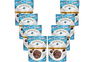 Undercover Snacks Chocolate Crispy Quinoa Snack - Dark Chocolate + Sea Salt - Gluten-Free, Nut-Free Bags, 2 Ounce (Pack Of 8)