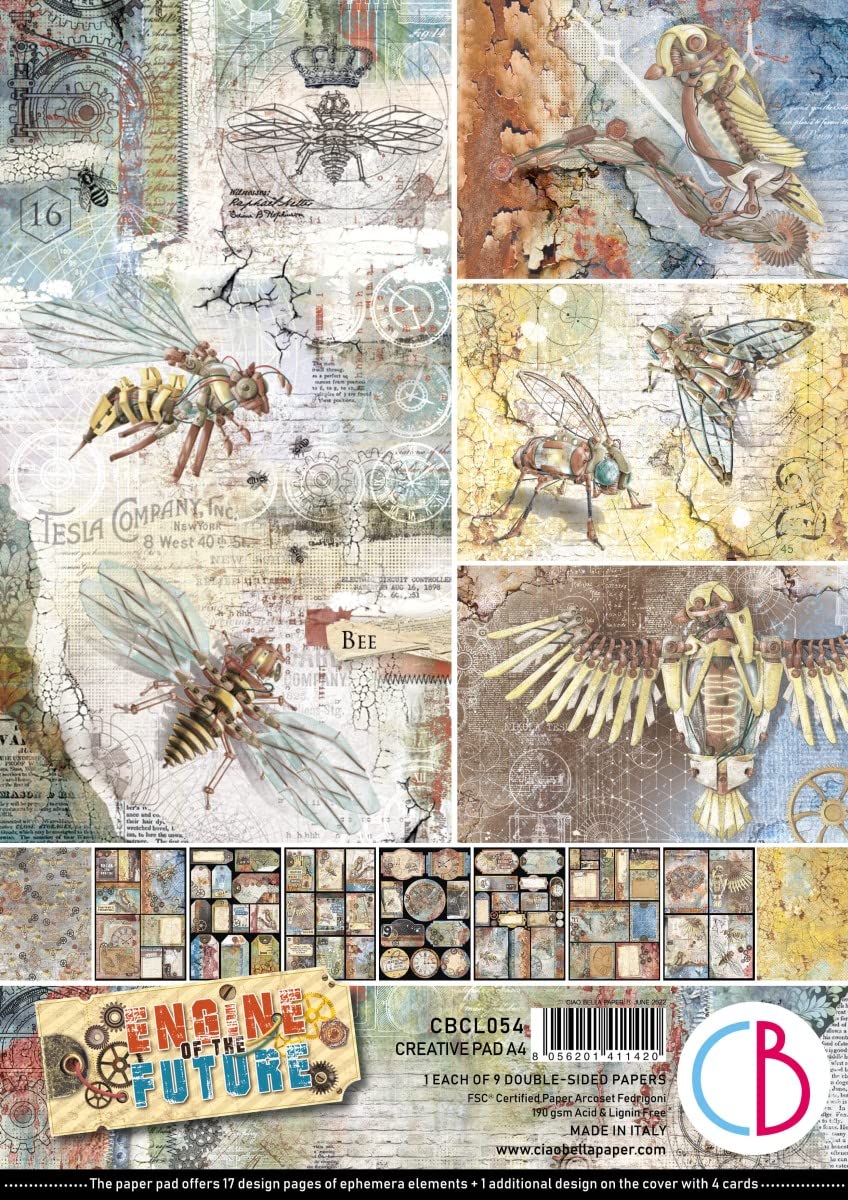 Ciao Bella Engine of The Future A4 Pad