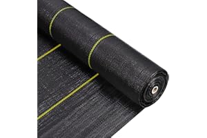 Byson Heavy Duty Weed Control Membrane Garden Weed Barrier Fabric for Landscaping Driveway Gravel Artificial Grass Lawn Under