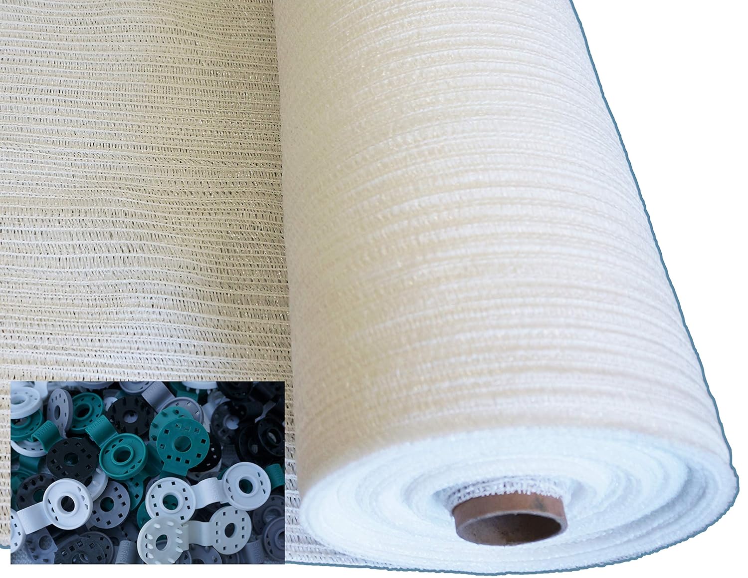 SHANS Shade Cloth Fabric White 40 Sunshine Ultraviolet