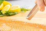 KitchenCraft Fish Tweezers Stainless Steel 12cm No Bones Easy to Wash view 3