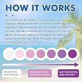 cypreason 120 Pcs UV Sunscreen Stickers Reapply Reminder Waterproof Sweatproof view 4