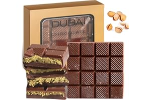 Chobella Dubai Chocolate Bar Pistachio 3.5 oz (100g), Luxury Viral Dubai Chocolate with Shredded Phyllo Dough, Knafeh Candy Bar with Pistachio Cream and Kataifi, Knafeh, Gift Box
