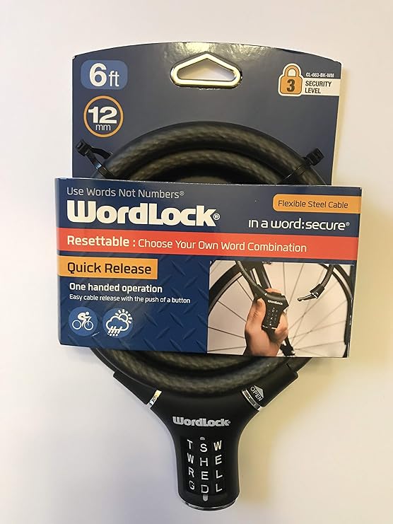 wordlock quick release bike lock