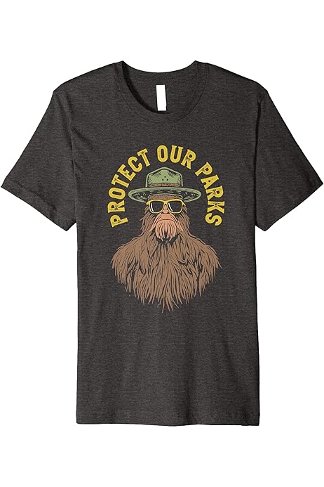 Amazon.com: Protect Our Parks! Sasquatch Park Ranger Funny Bigfoot 