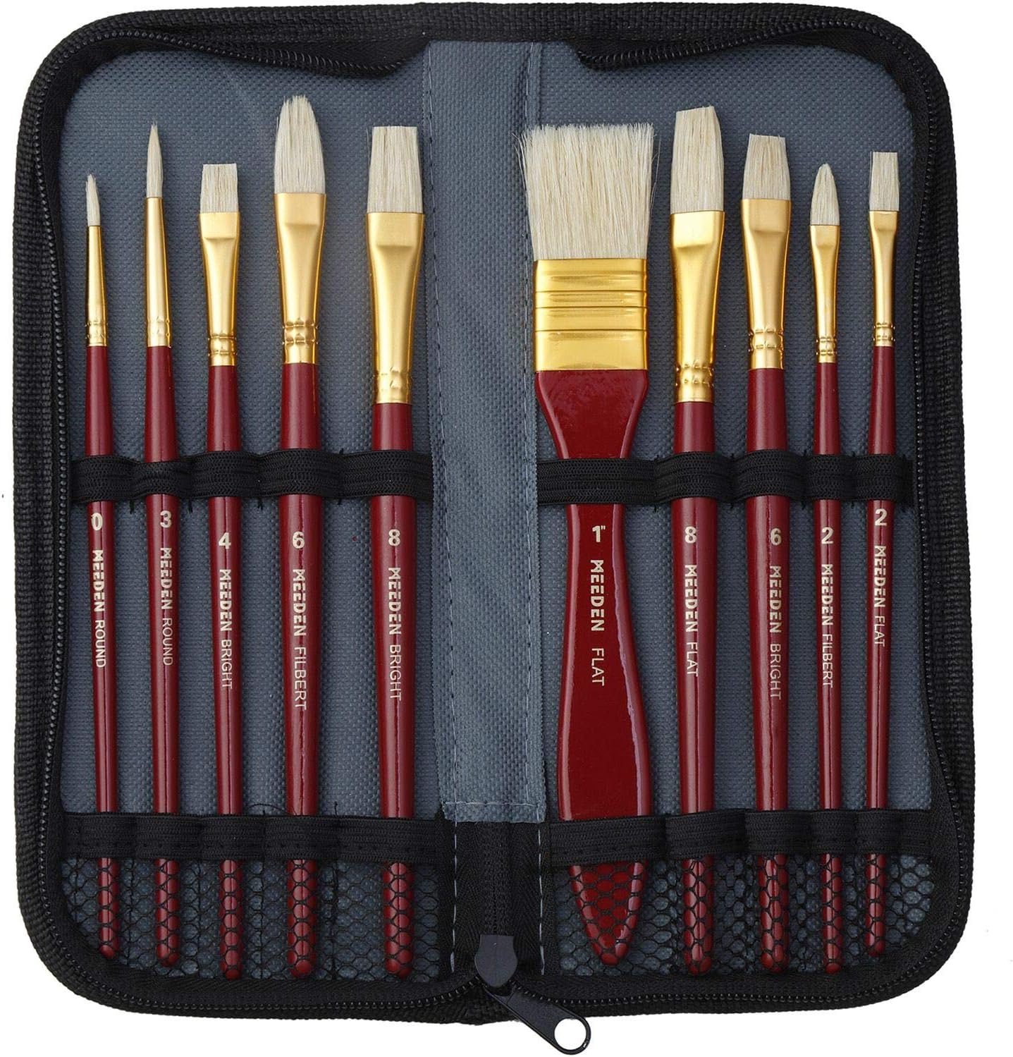 MEEDEN 46-Piece Oil Painting Set with Beech Wood Table Easel, 12MLX24 Oil Paint Tubes and All The Additional Supplies, Perfect for Beginning Artists, Students and Kids