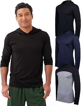 moisture wicking hooded shirt