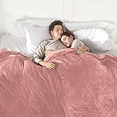 COZYTY Electric Blanket Queen Size, Super Soft Cozy Upgraded Flannel Blanket Dual Control with 5 Heating Levels & 10 Hours Auto Off, Fast Heating Blanket & Overheat Protection, 84" x 90", Candy Pink