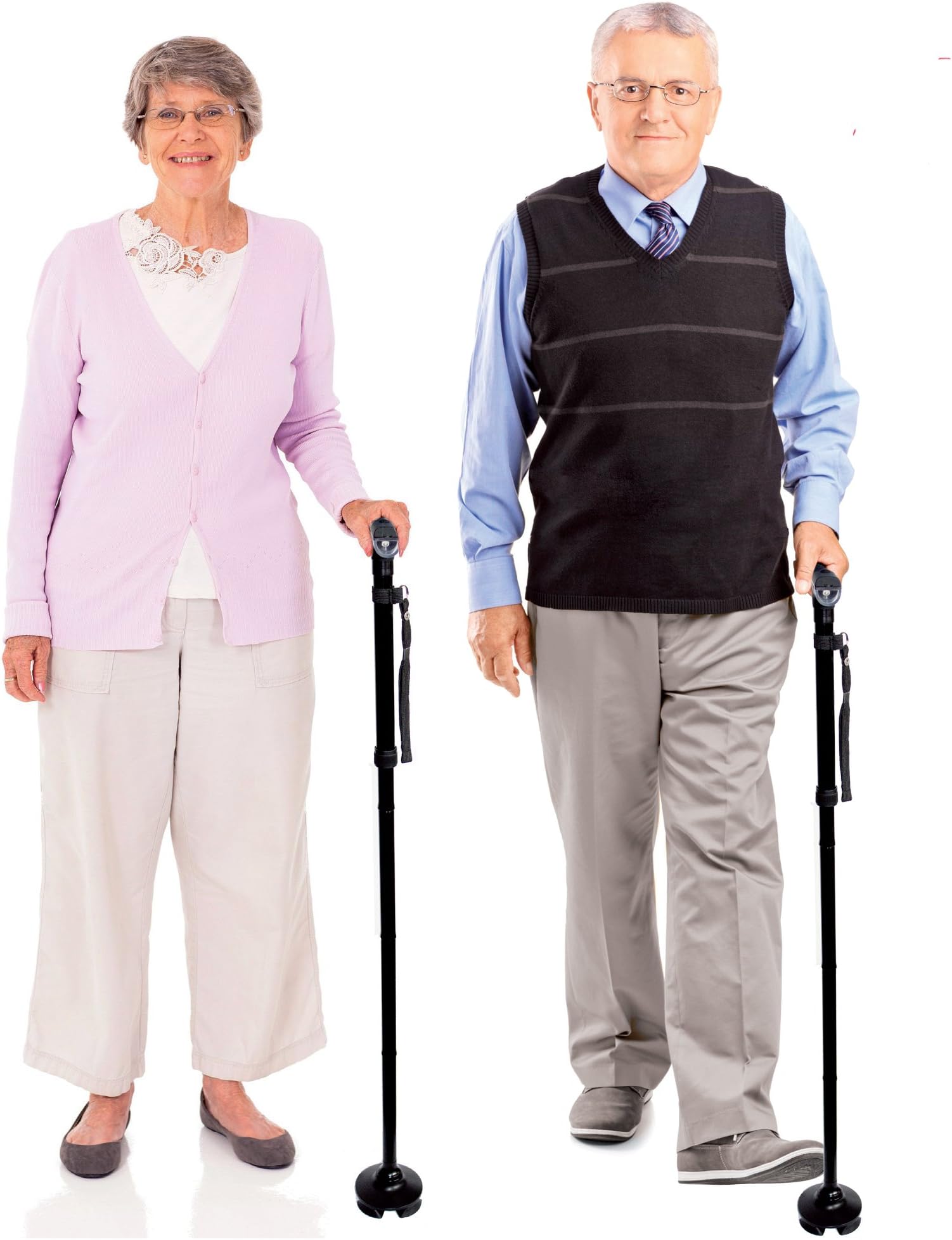 WALKING STICK FOLDING LED LIGHTS WITH 3 M PERFECT
