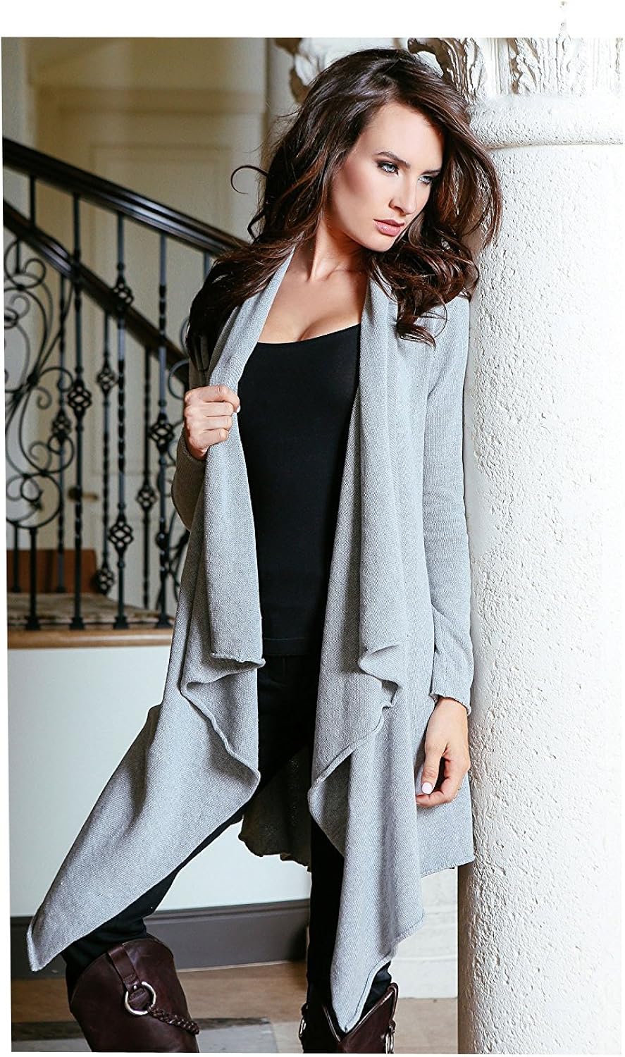 cute outfits with gray sweater