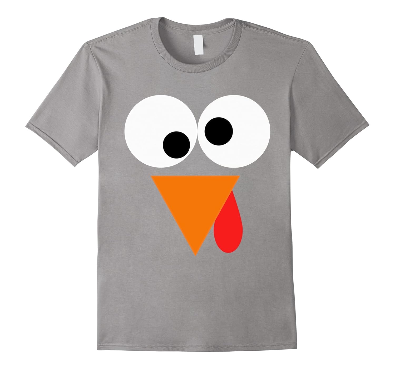 Turkey Face T Shirt - Funny Fun Thanksgiving Day Tee-ANZ